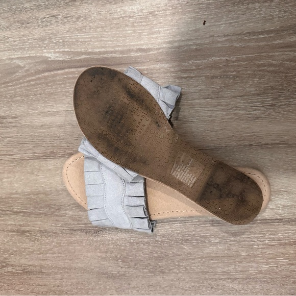 Light Blue Ruffle Sandals - Picture 3 of 3